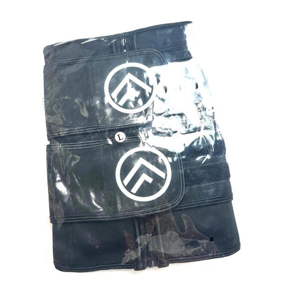 Unisex Black Waist Trimmer Size L - Sweat Bands for Stomach - Picture 6 of 9